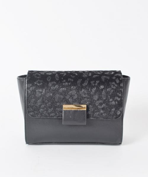 Khaju（カージュ）の「《予約》Khaju: レオパードバッグ■（ショルダーバッグ・レディース・ブラック/キャメル・ONE SIZE）」の3枚目の写真