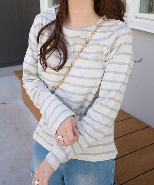 選べるデザイン コットン100％ベーシックボーダーロンT（Tシャツ