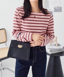 KOBE LETTUCE | ボーダー・無地コットン100％長袖ベーシックロンT(Tシャツ/カットソー)