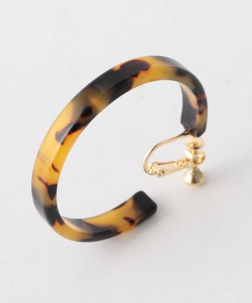 Another Edition（アナザーエディション）の「フープイヤリング/AEBFC ﾌｰﾌﾟ ER◆（イヤリング・レディース・ブラック/ブラウン・FREE）」の5枚目の写真