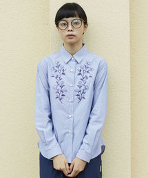 [L&HARMONY / エルアンドハーモニー] Asami Hattori フラワープリントギャザーシャツ