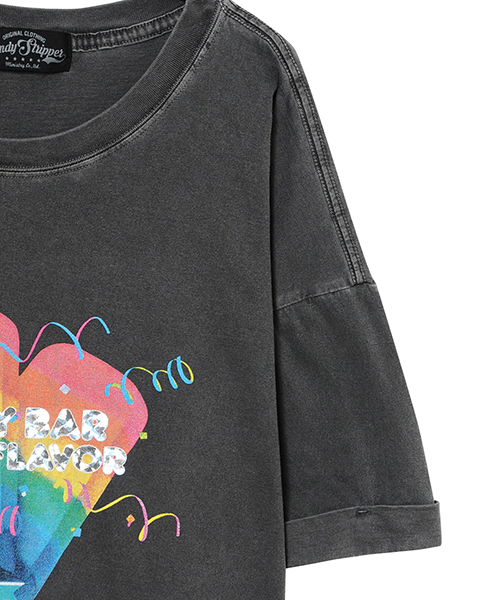 Candy Stripper(キャンディストリッパー)の「CANDY BAR TEE ONE-PIECE(Tシャツ/カットソー・レディース・ピンク/ミント/ブラック/オフホワイト・2)」の15枚目の写真