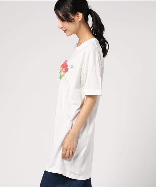 Candy Stripper(キャンディストリッパー)の「CANDY BAR TEE ONE-PIECE(Tシャツ/カットソー・レディース・ピンク/ミント/ブラック/オフホワイト・2)」の6枚目の写真