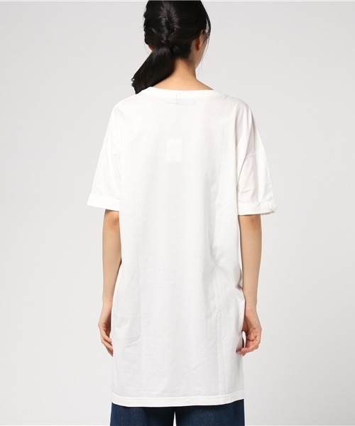 Candy Stripper(キャンディストリッパー)の「CANDY BAR TEE ONE-PIECE(Tシャツ/カットソー・レディース・ピンク/ミント/ブラック/オフホワイト・2)」の7枚目の写真