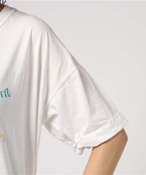 Candy Stripper(キャンディストリッパー)の「CANDY BAR TEE ONE-PIECE(Tシャツ/カットソー・レディース・ピンク/ミント/ブラック/オフホワイト・2)」の9枚目の写真