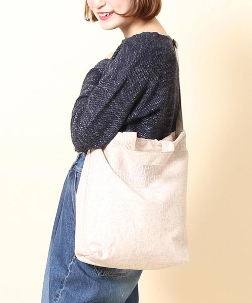 coen(コーエン)の「DAILY 2WAYウォームトートバッグ(ショルダーバッグ・レディース・グレー/マスタード/ナチュラル・FREE)」の3枚目の写真