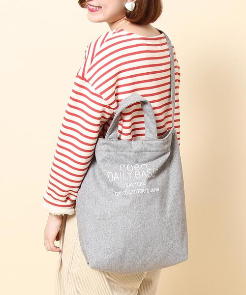 coen(コーエン)の「DAILY 2WAYウォームトートバッグ(ショルダーバッグ・レディース・グレー/マスタード/ナチュラル・FREE)」の2枚目の写真