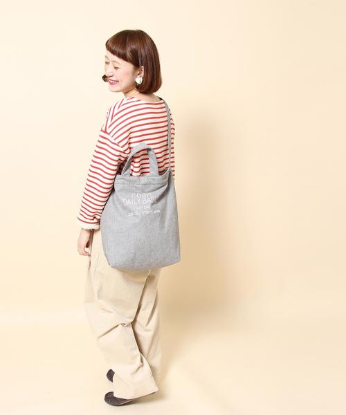 coen(コーエン)の「DAILY 2WAYウォームトートバッグ(ショルダーバッグ・レディース・グレー/マスタード/ナチュラル・FREE)」の9枚目の写真