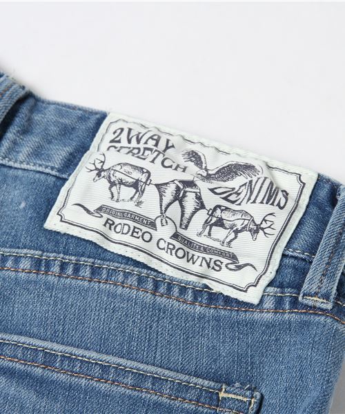 Rodeo Crowns（ロデオクラウンズ）の「Standard One 2wayST テーパード（デニムパンツ・レディース・ライトブルー・28inch/24inch/26inch/27inch/25inch）」の6枚目の写真