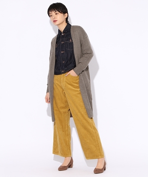 niko and...（ニコアンド）の「フトコール5ポケバギーパンツ【niko and ...】（その他パンツ・レディース・マスタード/グリーン/チャコール/モカ・4/2/3）」の16枚目の写真