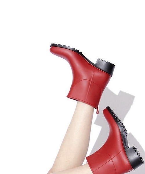 PATERNAZZI イタリア製ショートレインブーツ BROWN （ブラウン） 38サイズ 約24cm(代引不可) PATERNAZZI イタリア製ショートレインブーツ RED （レッド） 39サイズ