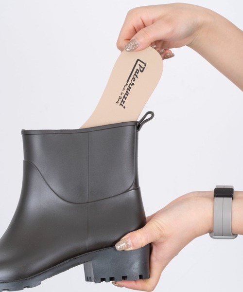 PATERNAZZI イタリア製ショートレインブーツ BROWN （ブラウン） 38サイズ 約24cm(代引不可) PATERNAZZI イタリア製ショートレインブーツ RED （レッド） 39サイズ