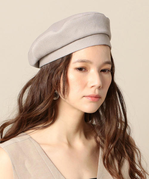 BEAUTY&YOUTH UNITED ARROWS(ビューティーアンドユースユナイテッドアローズ)の「BY フラットベレー帽 о(ハンチング/ベレー帽・レディース・ベージュ/ブラック・FREE)」の5枚目の写真
