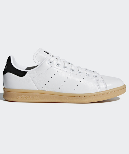 adidas(アディダス)の「スタンスミス STAN SMITH W オリジナルス (スニーカー・レディース・ホワイト×ブラック/ピンク・22.0cm/22.5cm/23.0cm/23.5cm/24.0cm/24.5cm/25.0cm/25.5cm/26.5cm/27.0cm/27.5cm)」の2枚目の写真