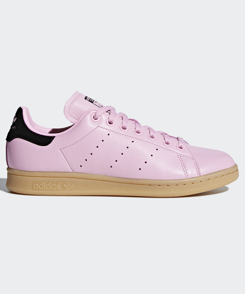 adidas(アディダス)の「スタンスミス STAN SMITH W オリジナルス (スニーカー・レディース・ホワイト×ブラック/ピンク・22.0cm/22.5cm/23.0cm/23.5cm/24.0cm/24.5cm/25.0cm/25.5cm/26.5cm/27.0cm/27.5cm)」の1枚目の写真