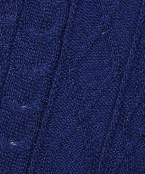 ８(eight)（エイト）の「ニット 切替 半袖Tシャツ（Tシャツ/カットソー・メンズ・ネイビー/ブラック/ホワイト・X-LARGE/LARGE/MEDIUM）」の12枚目の写真