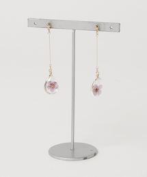 F&D : ティアドロップ フラワーピアス