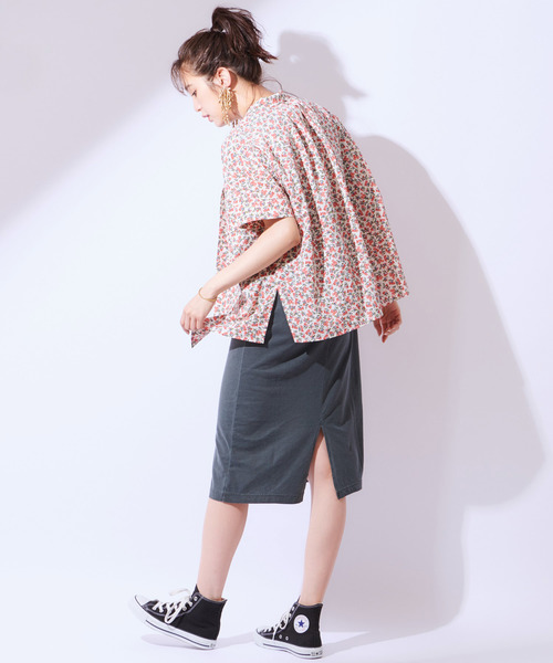 CIAOPANIC（チャオパニック）の「オープンカラー半袖シャツ（シャツ/ブラウス・レディース・ホワイト/レッド/ネイビー・FREE）」の15枚目の写真