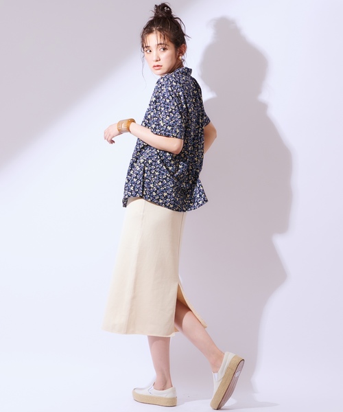 CIAOPANIC（チャオパニック）の「オープンカラー半袖シャツ（シャツ/ブラウス・レディース・ホワイト/レッド/ネイビー・FREE）」の20枚目の写真