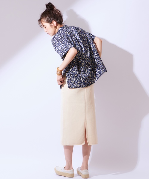 CIAOPANIC（チャオパニック）の「オープンカラー半袖シャツ（シャツ/ブラウス・レディース・ホワイト/レッド/ネイビー・FREE）」の22枚目の写真