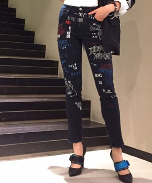 Diesel ディーゼル の レディース グラフィックデニム デニムパンツ Wear