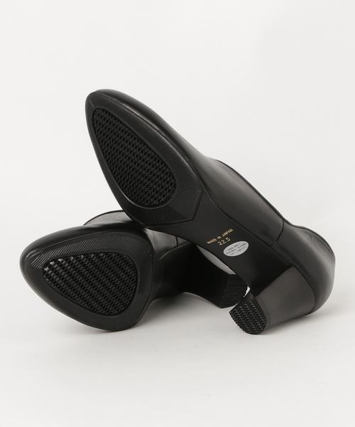 HIPS(ヒップス)の「HIPS ヒップス カットデザインプレーンブーティー(ブーティ・レディース・ブラック/ダークグレー・22.5cm/23.0cm/23.5cm/24.0cm/24.5cm)」の4枚目の写真