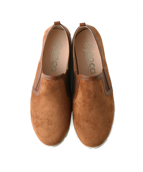 coca（ANDEX shoes product）（コカ）の「coca/コカ フワモコ サイドゴアスリッポン 3cmソール 418026（スニーカー・レディース・ブラック/ベージュ/ブラウン・22.5cm/23.5cm/23.0cm/24.0cm/24.5cm）」の18枚目の写真
