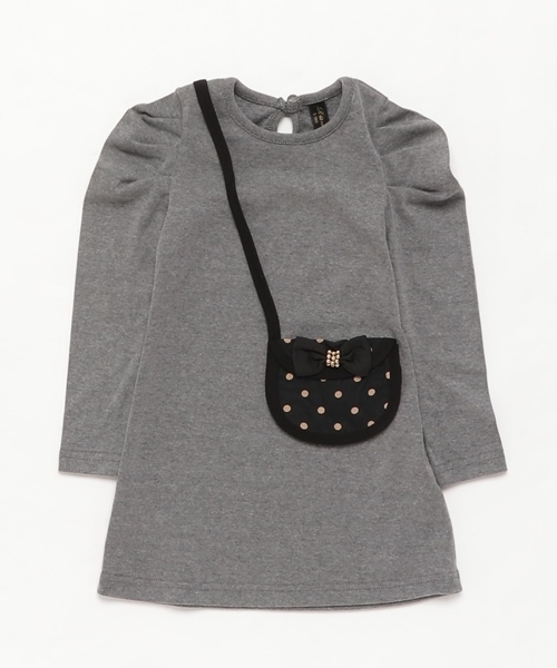 Rora(ローラ)の「シャネリア ワンピース(2color)(ワンピース・キッズ・チャコールグレー/レッド・110cm/100cm/120cm/130cm/140cm/90㎝/150cm)」の19枚目の写真