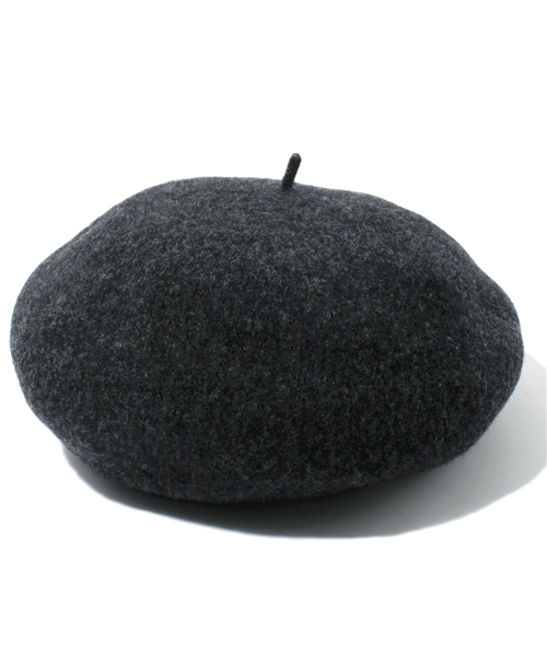 BEAMS BOY（ビームスボーイ）の「□BEAMS BOY / WOOLベレー 13FW（ハンチング/ベレー帽・レディース・チャコールグレー/ベージュ/ワイン/イエロー/ブルー・ONE SIZE）」の2枚目の写真