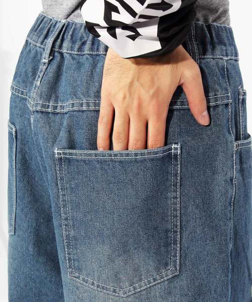 ８(eight)（エイト）の「ダメージ デニム ジーンズ サルエル（デニムパンツ・メンズ・インディゴブルー/ブルー・FREE）」の14枚目の写真
