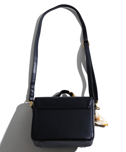 WEGO（ウィゴー）の「WEGO/【2点セット】スカーフ付きショルダーバッグ（ショルダーバッグ・レディース・ブラック/ブラウン・FREE）」の6枚目の写真