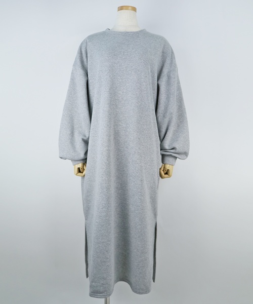 reca（レカ）の「スタッフオススメ◆ビッグシルエット裏起毛スリットワンピース（ワンピース・レディース・グレー/パープル/ボルドー/ブラック/パープル系その他・M/FREE）」の18枚目の写真