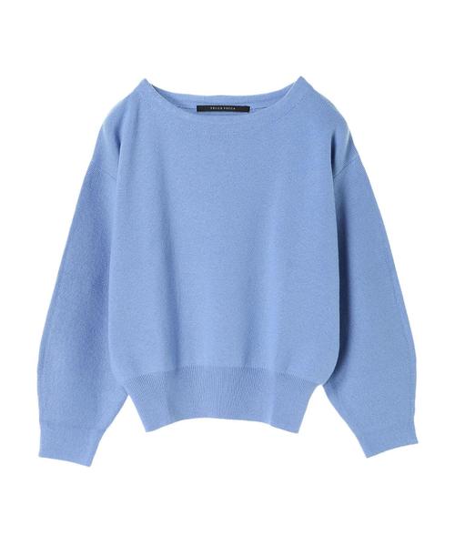 YECCA VECCA（イェッカヴェッカ）の「・ボリューム袖ニットプルオーバー（ニット/セーター・レディース・ライトブルー/ブラック/オフホワイト/イエロー/ラベンダー・FREE）」の16枚目の写真