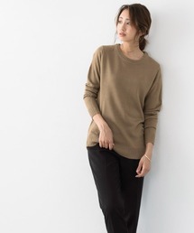 UネックorVネックゆったりニット