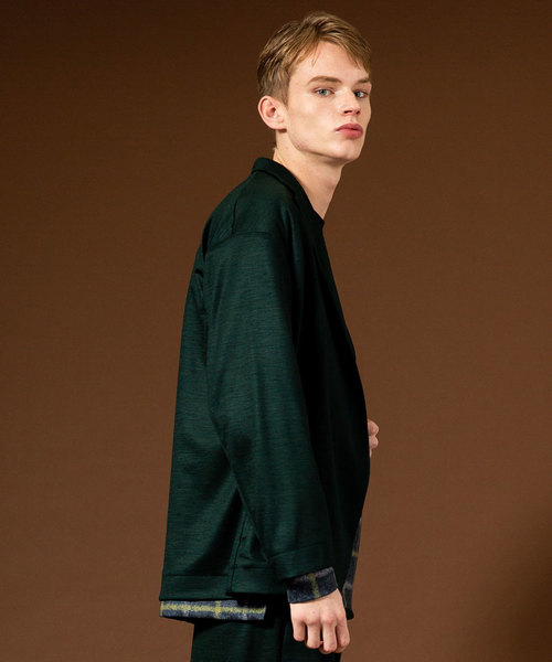UNITED TOKYO（ユナイテッドトウキョウ）の「ウォッシャブルウールポンチオーバージャケット（テーラードジャケット・メンズ・ブラック/グリーン/キャメル・1/2/3）」の5枚目の写真