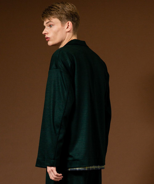 UNITED TOKYO（ユナイテッドトウキョウ）の「ウォッシャブルウールポンチオーバージャケット（テーラードジャケット・メンズ・ブラック/グリーン/キャメル・1/2/3）」の6枚目の写真