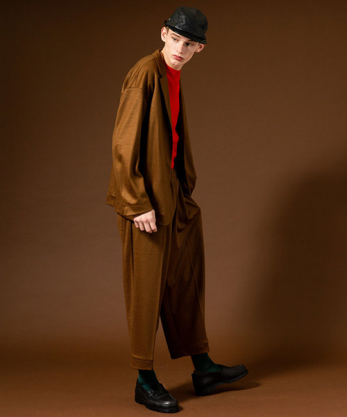 UNITED TOKYO（ユナイテッドトウキョウ）の「ウォッシャブルウールポンチオーバージャケット（テーラードジャケット・メンズ・ブラック/グリーン/キャメル・1/2/3）」の8枚目の写真