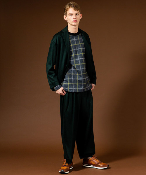 UNITED TOKYO（ユナイテッドトウキョウ）の「ウォッシャブルウールポンチオーバージャケット（テーラードジャケット・メンズ・ブラック/グリーン/キャメル・1/2/3）」の9枚目の写真