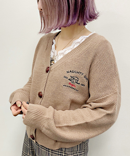 apres jour（アプレジュール）の「てがき風刺繍カーディガン【ZOZOTOWN限定アイテム】（カーディガン/ボレロ・レディース・グリーン系その他/クリーム/ベージュ・フリー）」の20枚目の写真