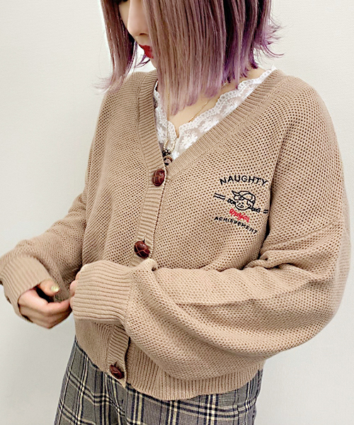 apres jour（アプレジュール）の「てがき風刺繍カーディガン【ZOZOTOWN限定アイテム】（カーディガン/ボレロ・レディース・グリーン系その他/クリーム/ベージュ・フリー）」の21枚目の写真