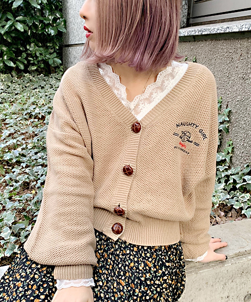 apres jour（アプレジュール）の「てがき風刺繍カーディガン【ZOZOTOWN限定アイテム】（カーディガン/ボレロ・レディース・グリーン系その他/クリーム/ベージュ・フリー）」の15枚目の写真