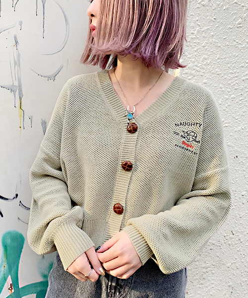 apres jour（アプレジュール）の「てがき風刺繍カーディガン【ZOZOTOWN限定アイテム】（カーディガン/ボレロ・レディース・グリーン系その他/クリーム/ベージュ・フリー）」の16枚目の写真