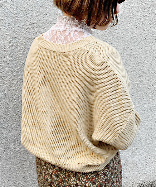 apres jour（アプレジュール）の「てがき風刺繍カーディガン【ZOZOTOWN限定アイテム】（カーディガン/ボレロ・レディース・グリーン系その他/クリーム/ベージュ・フリー）」の4枚目の写真