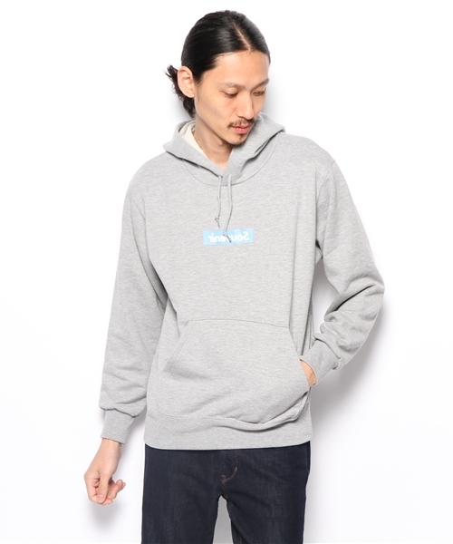 WHO'S WHO gallery(フーズフーギャラリー)の「【rinevuos】BOXパーカー(パーカー・メンズ・グレー/ネイビー・MEDIUM/SMALL)」の1枚目の写真