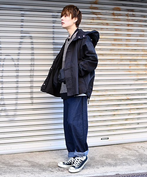 kutir(クティール)の「デニムバルーンワイドパンツ(デニムパンツ・メンズ・ライトブルー/インディゴブルー/サックスブルー・SMALL/LARGE/MEDIUM)」の17枚目の写真