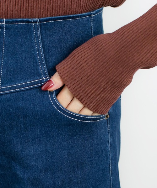 Julia Boutique（ジュリアブティック）の「脚長ハイウエストワイドパンツ/510229（その他パンツ・レディース・ライトブルー/ブラック/ネイビー・LL/S/M/L）」の21枚目の写真