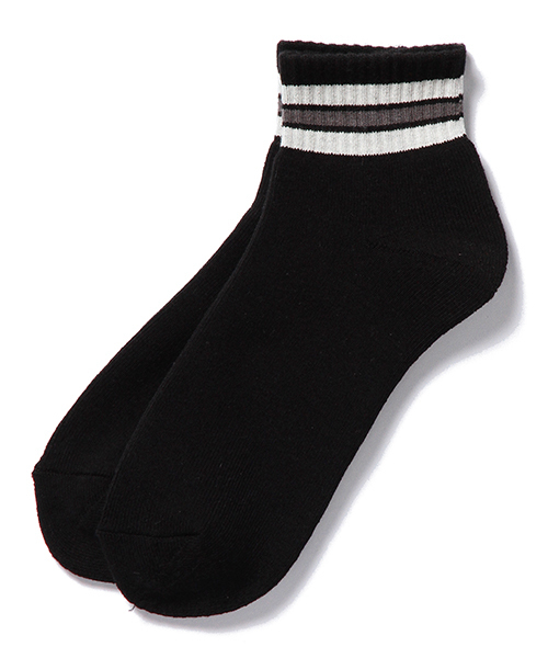 BEAMS PLUS(ビームスプラス)の「BEAMS PLUS / 1/4 スクールボーイソックス(ソックス/靴下・メンズ・ホワイト/グレー/ネイビー/ブラック系その他/インディゴブルー・ONE SIZE)」の1枚目の写真