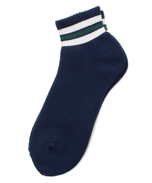 BEAMS PLUS(ビームスプラス)の「BEAMS PLUS / 1/4 スクールボーイソックス(ソックス/靴下・メンズ・ホワイト/グレー/ネイビー/ブラック系その他/インディゴブルー・ONE SIZE)」の5枚目の写真