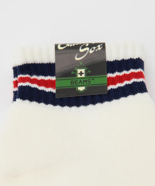 BEAMS PLUS(ビームスプラス)の「BEAMS PLUS / 1/4 スクールボーイソックス(ソックス/靴下・メンズ・ホワイト/グレー/ネイビー/ブラック系その他/インディゴブルー・ONE SIZE)」の6枚目の写真