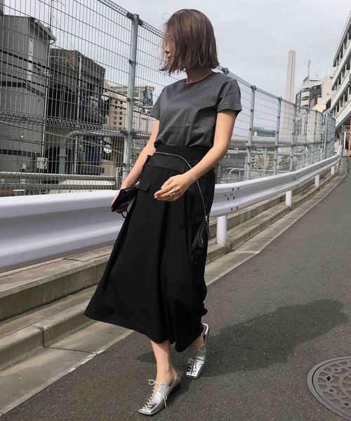 Tシャツ(半袖/袖なし) AMERI COATING BASIC TEE Ameri（アメリ）の「COATING BASIC TEE（Tシャツ/カットソー）」 - WEAR